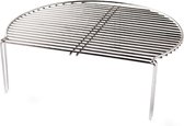 barbecuerooster Extra Verhoogd 55 cm RVS zilver