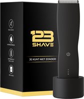 123Shave Trimmer - Bodygroomer mannen - Waterdicht - Ideaal voor de schaamstreek - Oplaadbaar - Zwart
