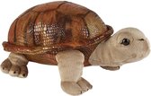 Pluche knuffel dieren Land Schildpad van 32 cm - Speelgoed schildpadden knuffels - Leuk als cadeau voor kinderen