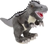 Pluche knuffel dinosaurus T-Rex grijs van 50 cm - Dino speelgoed knuffeldieren