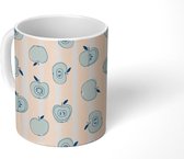 Mok - Koffiemok - Appel - Fruit - Patronen - Mokken - 350 ML - Beker - Koffiemokken - Theemok