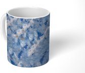 Mok - Patronen - Olieverf - Blauw - Mokken - 350 ML - Beker - Uitdeelcadeautjes