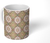 Mok - Mandala - Bohemian - Bloemen - Patronen - Mokken - 350 ML - Beker - Uitdeelcadeautjes