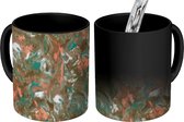 Magische Mok - Foto op Warmte Mokken - Marmer print - Abstract - Chic - Patroon - Magic Mok - Beker - 350 ML - Uitdeelcadeautjes