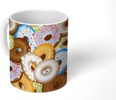 Mok - Koffiemok - Donuts - Patronen - Sterren - Mokken - 350 ML - Beker - Koffiemokken - Theemok