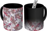 Magische Mok - Foto op Warmte Mokken - Koffiemok - Camouflage - Winter - Patronen - Magic Mok - Beker - 350 ML - Theemok