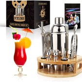 FLY-Cocktail Shaker-Mixer-Zilver-Drank-16 stuks