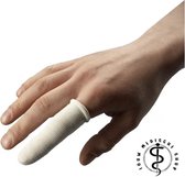 Jouw medische shop - Vingerbobs- Wit - 10 stuks - Vingerverband - Vingercondoom - Vingerbob - Snelverband - Vingerhoes - Anti slip vinger bescherming - Vinger bescherming - Vinger