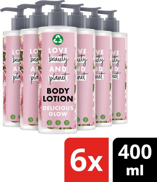 6x Love Beauty & Planet Bodylotion - Delicious Glow 400ML