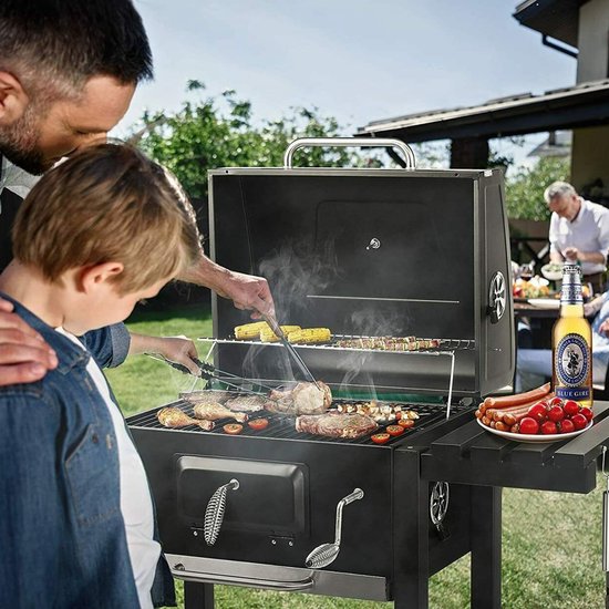 Houtskool Barbecue Bbq Grill Luxe Barbecue Houtskool Smoker Zwart