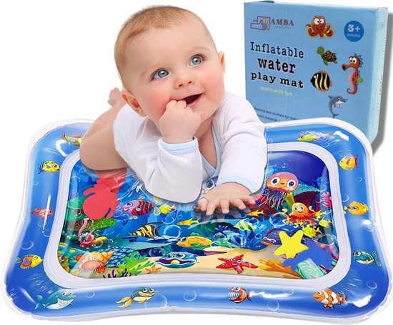 Speelmat - Babygym - Speelkleed - Waterspeelmat - Baby Speelgoed - Speelmat baby - Speelkleed Baby - Kraamcadeau - Kinderspeelgoed - Watermat - Waterspeelgoed - Babyshower - Tummy time - INCLUSIEF GRATIS E-BOOK