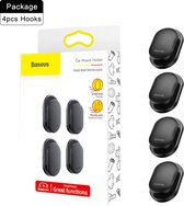 Autostoel Haak Universele Achterbank Hoofdsteun Hanger Multifunctionele Heavy Duty Opslag Haken voor Kruidenierszakken, Handtas Organizer Accessoire (4 stuks
