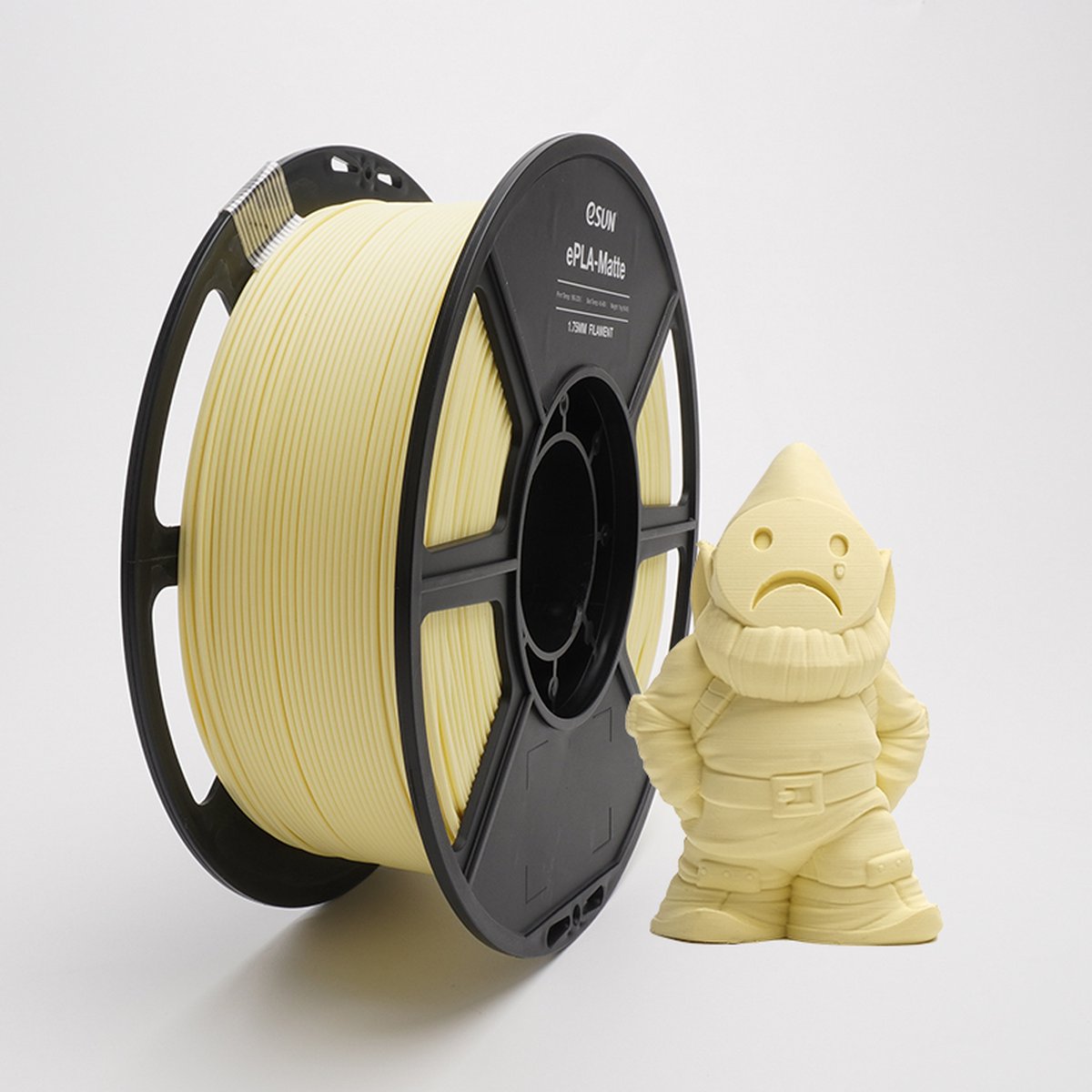 Eryone Matte PLA Filament 1.75mm 1kg Pour Printer 3D et Stylo 3D Zwart