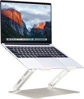 Laptop standaard - 10 tot 16 inch - Aluminium laptop standaard verstelbaar - Zilver
