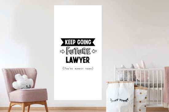 Stickers Stickers muraux - Citation - Étudier - Avocats - 80x160 cm - Feuille adhésive