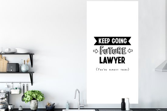 Stickers Stickers muraux - Citation - Étudier - Avocats - 80x160 cm - Feuille adhésive