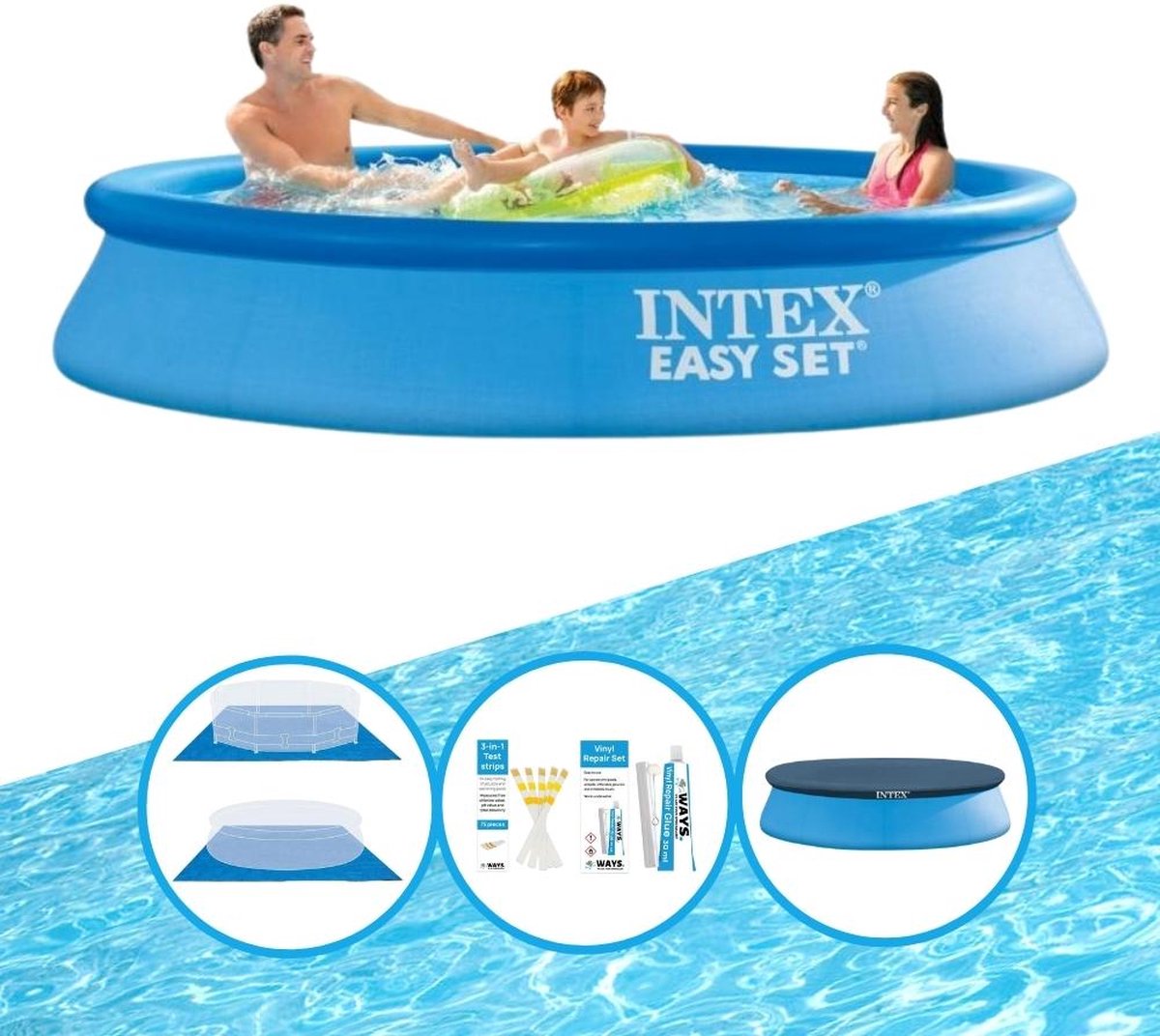 Intex Zwembad Easy Set 305x61 cm - Inclusief accessoires