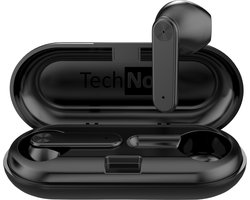 In-Ear Draadloze Oordopjes - Oortjes Draadloos met Oplaadcase - Koptelefoon Sport met Bluetooth Zwart