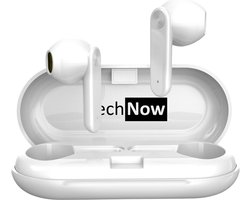 In-Ear Draadloze Oordopjes - Oortjes Draadloos met Oplaadcase - Koptelefoon Sport met Bluetooth Wit