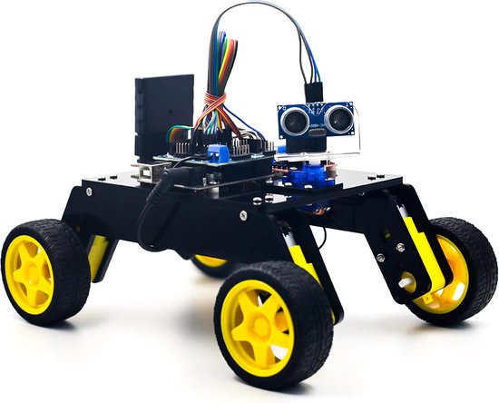 Remote Control Smart Robot Car 4WD Chassis Kit voor Arduino DIY Kit