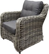 Chaise longue de jardin Barakaldo premium gris