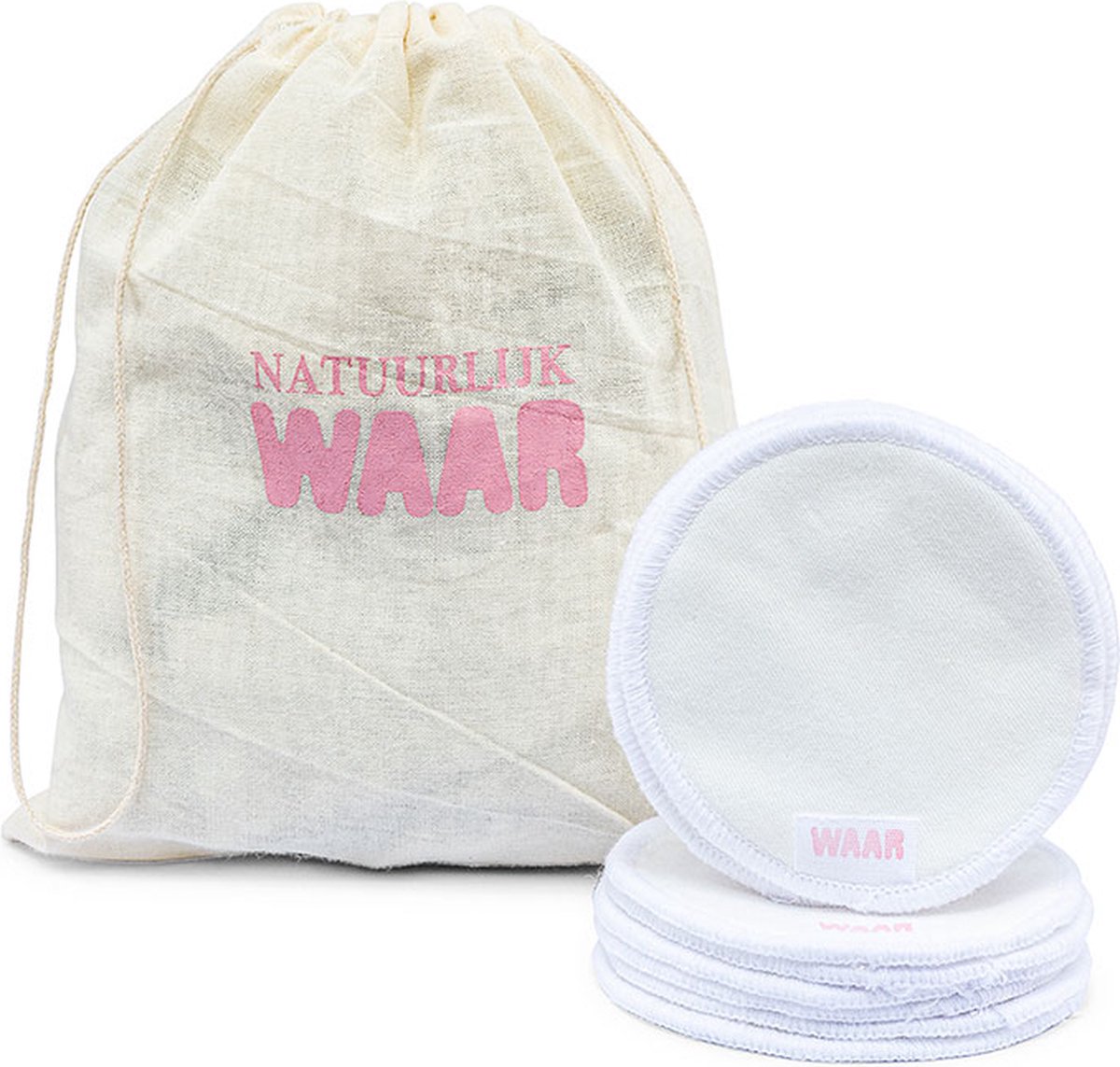 Goedkoopste NatuurlijkWAAR - Make-up pads - wit