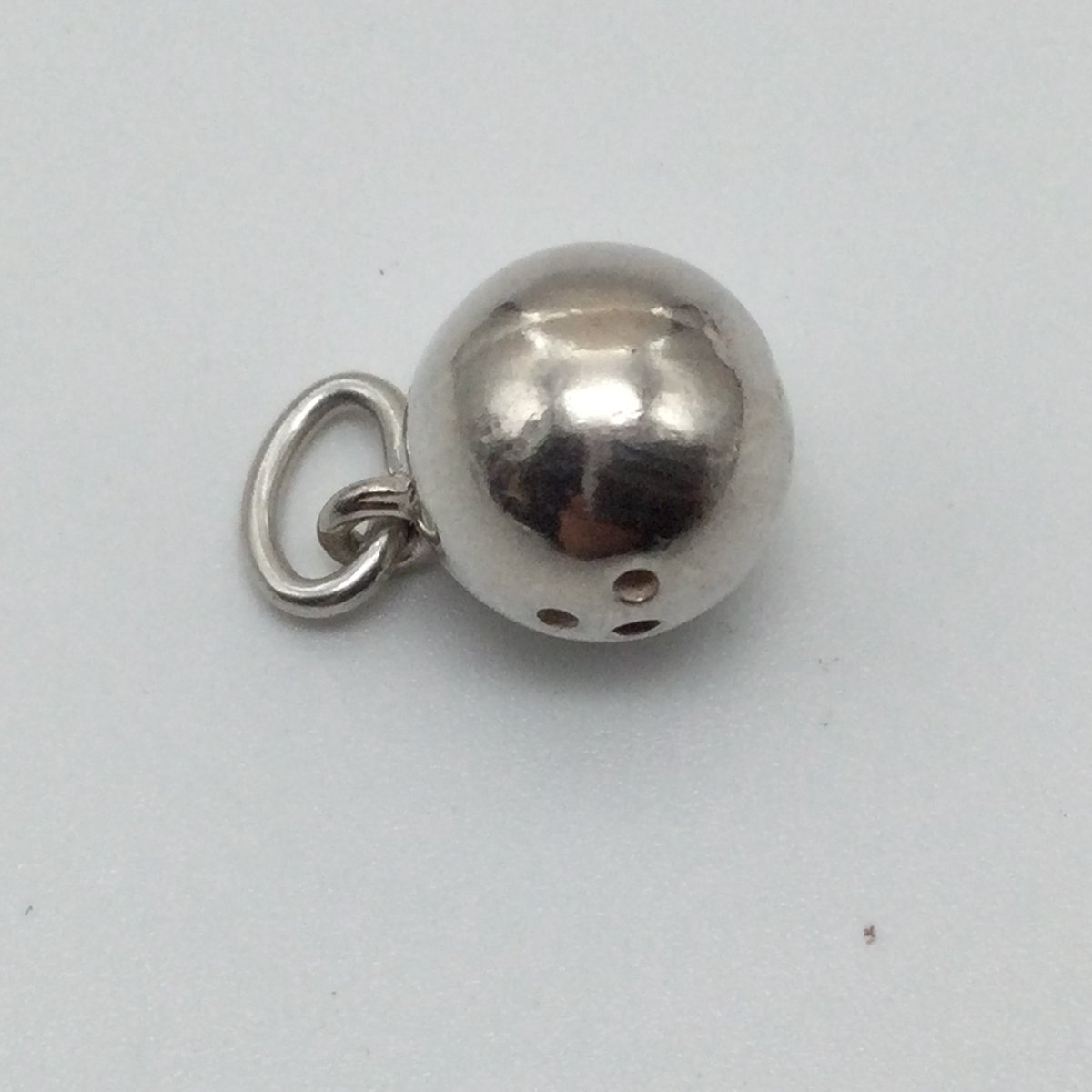 Bowling Bowlingsieraad gift 'Bedel, massieve zilveren bowlingbal' ,  8 mm in doosje
