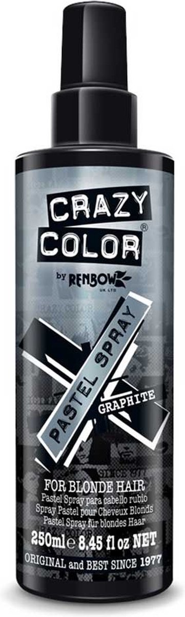 Crazy Color - Graphite Gekleurde haarspray - Grijs