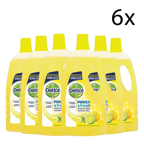 Nettoyant tout usage Dettol Citrus - 6 x 1 litre