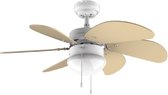 Cecotec plafondventilator EnergySilence 3600 Vision Sunlight, 50 W, diameter 92 cm, lamp, 3 snelheden, 6 omkeerbare messen, zome