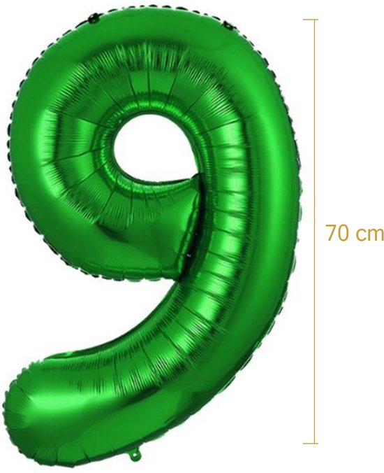 Ballon Feuille Numéro 0 Ans Vert Anniversaire Décoration Hélium Numéro Ballons Décoration De Fête Avec Paille - 70cm