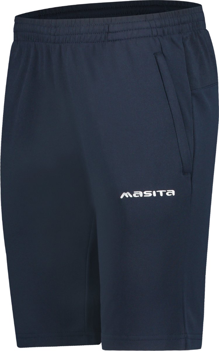 Masita | Trainingsbermuda - Steekzakken met rits - Duurzaam materiaal - NAVY BLUE - 152