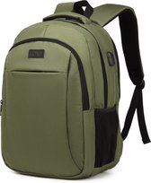 Kono Backpack - Laptop Bag 15.6 pouces - Sac à dos Femme/Homme - Cartable avec Port USB et Antivol - 28L - Etanche - Vert