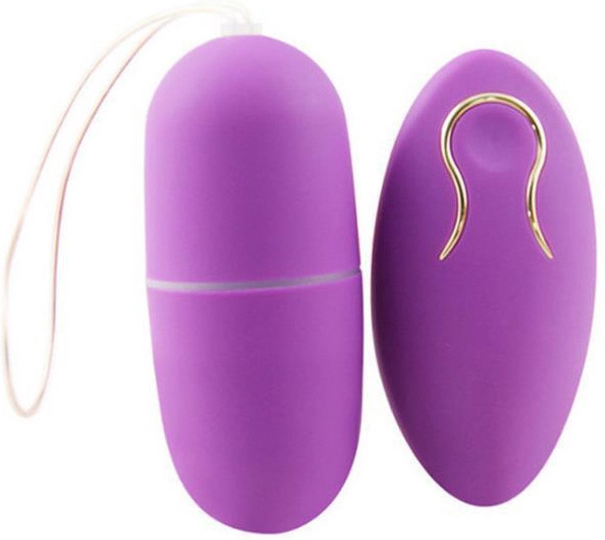Mini ei vibrator Met afstandsbediening Paars