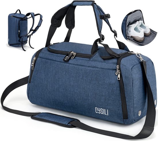 CySILI® Reistas, sporttas, kan als rugzak gedragen worden, handbagage