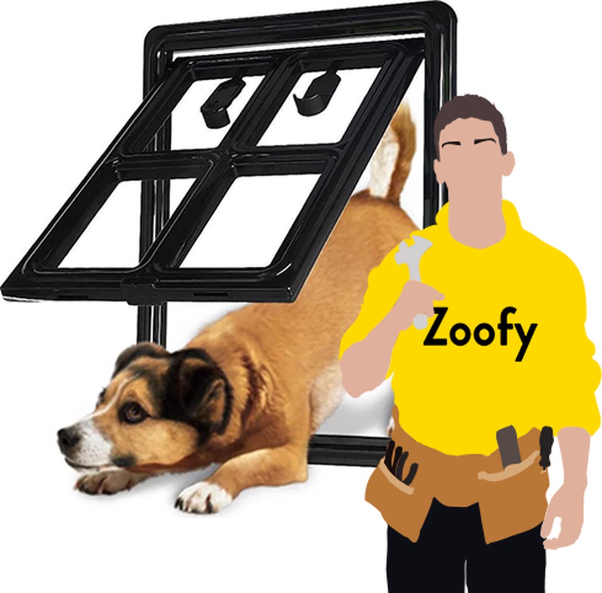 Plaatsen hondenluik - Door Zoofy in samenwerking met bol.com -  Installatie-afspraak... | bol.com
