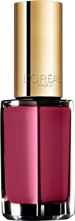L'Oréal Paris nagellak in de kleur 'Fourreau Inferno', een dieprode tint met gouden dop.