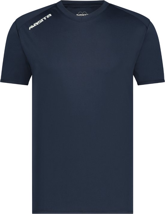Foto: Masita sportshirt heren dames korte mouw avanti quickdry technologie navy blue 140