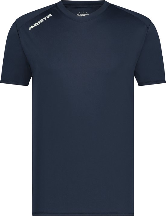 Masita | Sportshirt Heren & Dames - Korte Mouw - Avanti - QuickDry Technologie - NAVY BLUE - 140