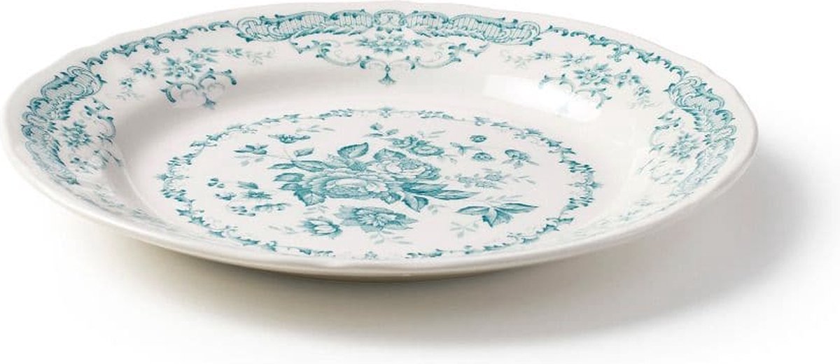Bitossi Home Rose Dinerbord - Turquoise - Aardewerk - Ø 26 cm