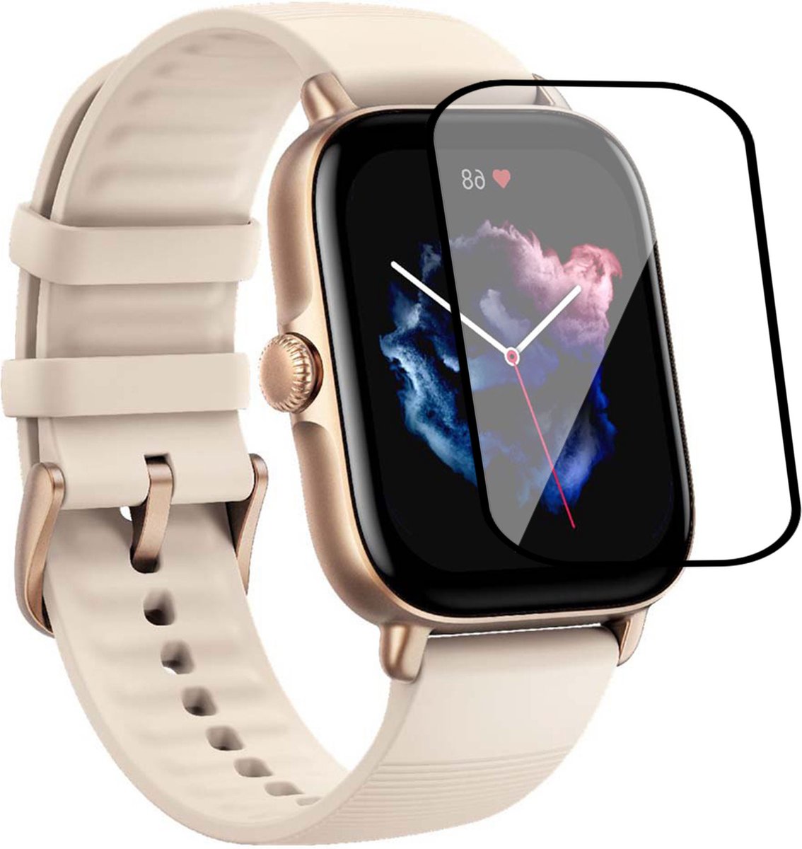 Geschikt voor Amazfit GTS 3 Screenprotector - PET Folie Screen Cover Protector