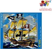Stickit piratenschip 'Ghost Pearl', 4.100 stukjes, compatibel met Ministeck
