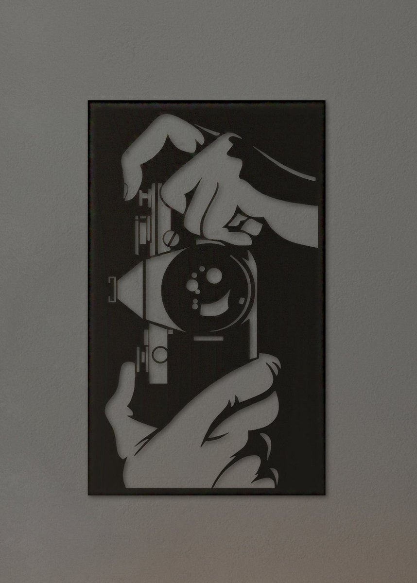 Wanddecoratie | Fotocamera - L (36x60cm)