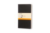 Moleskine Cahier Journals - Large - Gelinieerd - Zwart - set van 3