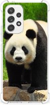 TPU Siliconen Hoesje Geschikt voor Samsung Galaxy A53 5G GSM Hoesje met doorzichtige rand Panda