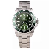 Reginald Horloges - Silver Green - Horloge mannen - Luxe Design - Heren horloge - 40 mm - Roestvrij Staal - Waterdicht  - Schokbestendig - Geschenkset