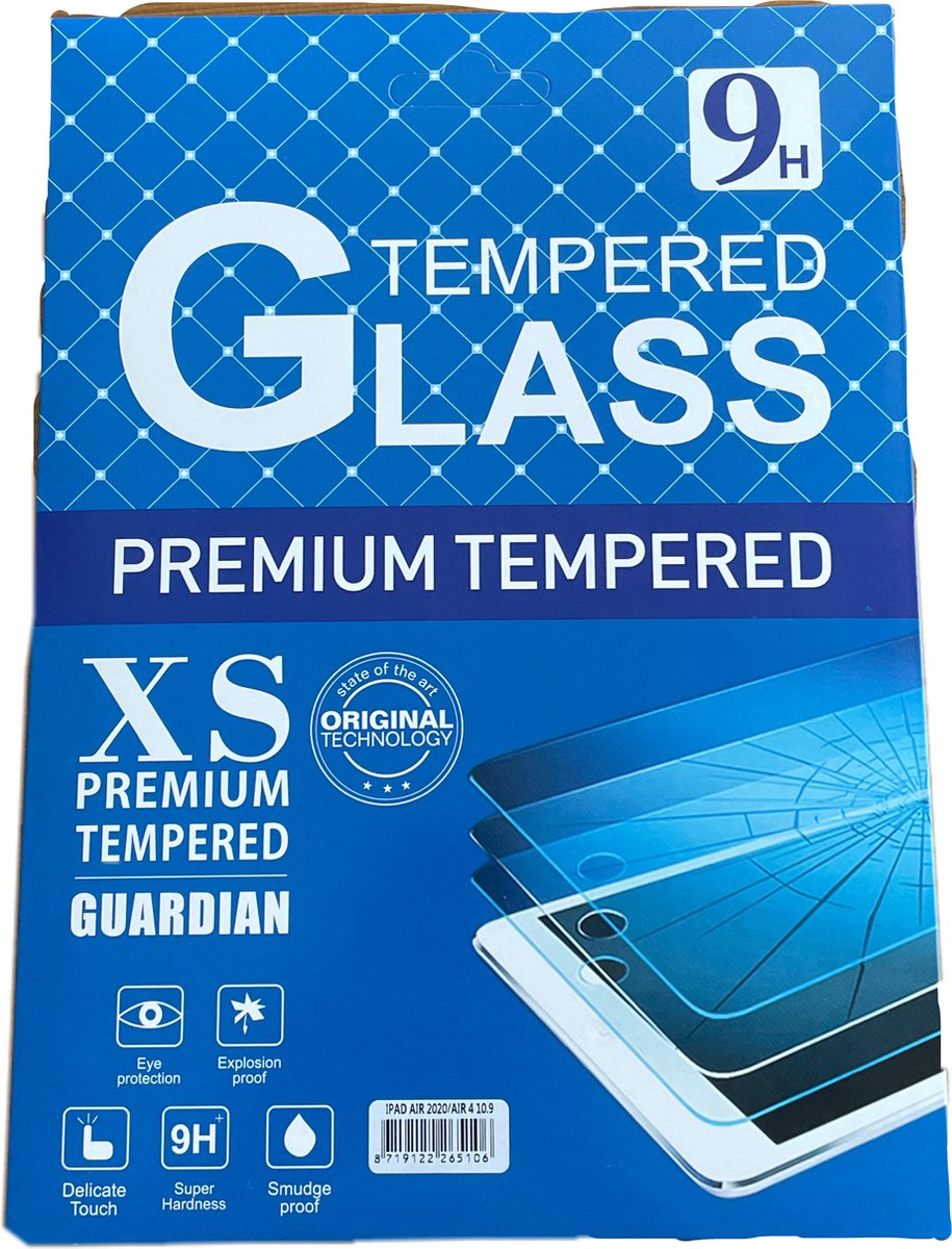 GUARDIAN - TEMPERED-GLASS - Premium-Tempered - xs- premium tempered - iPad Air 10.9 - state of the art-original technology