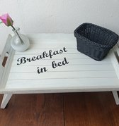 Dienblad "Breakfast in bed" groot [moederdag, valentijn, verjaardag] [Ontbijt op bed]
