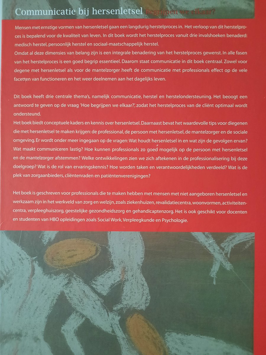 Communicatie bij hersenletsel - back cover