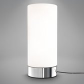 B.K.Licht - Glazen Tafellamp - dimbaar - touch - witte bedlamp - E14 fitting - excl. lichtbron